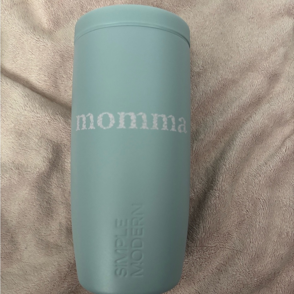 Simple Modern Blue Tumbler - Momma Design